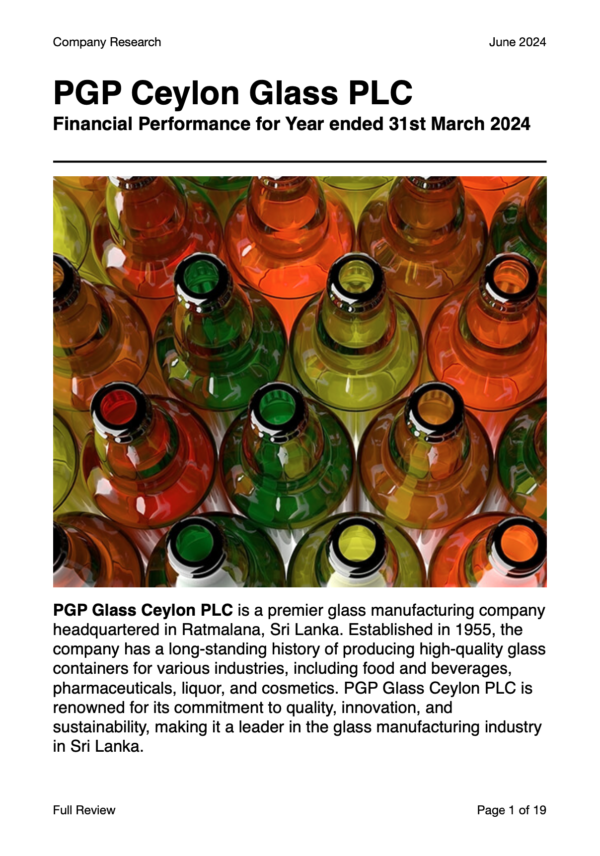 PGP Ceylon Glass PLC (FY2023/24)