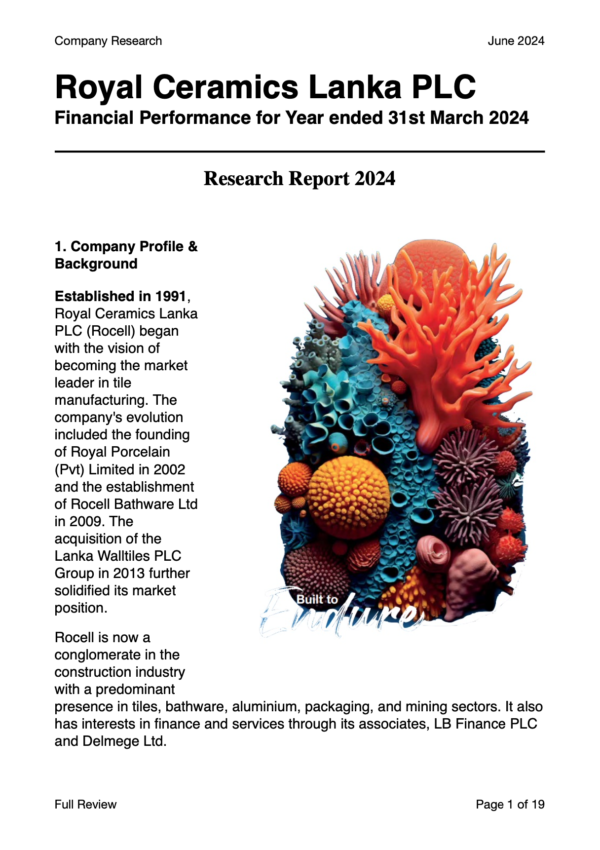 Royal Ceramics Lanka PLC (FY2023/24)