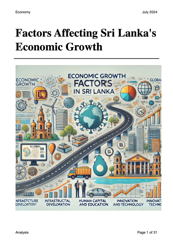 Sri Lanka: Analysis of Key Economic Growth Factors