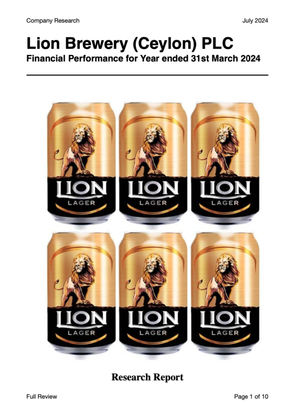 Lion Brewery (Ceylon) PLC (FY2023/24)