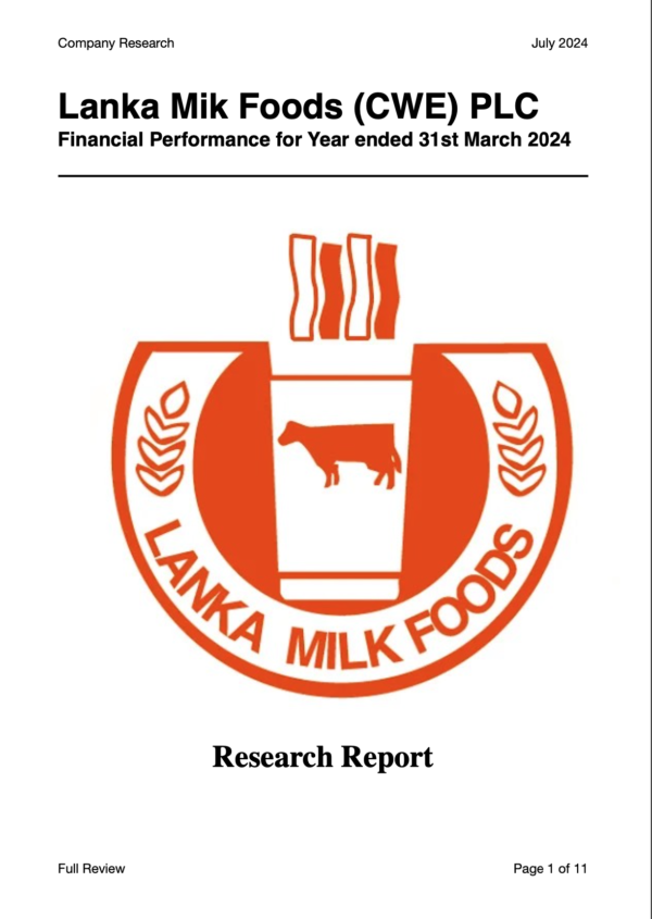 Lanka Milk Foods (CWE) PLC (FY2023/24)