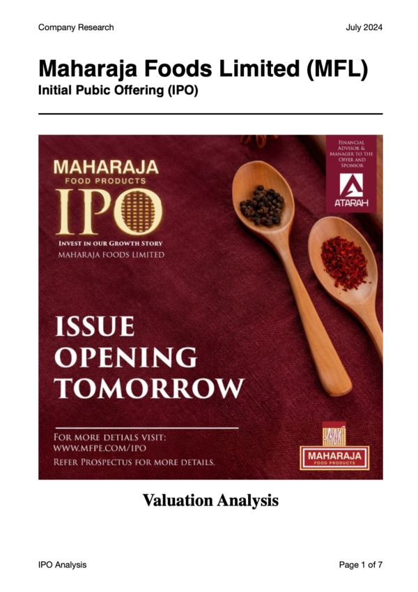 Maharaja Foods PLC