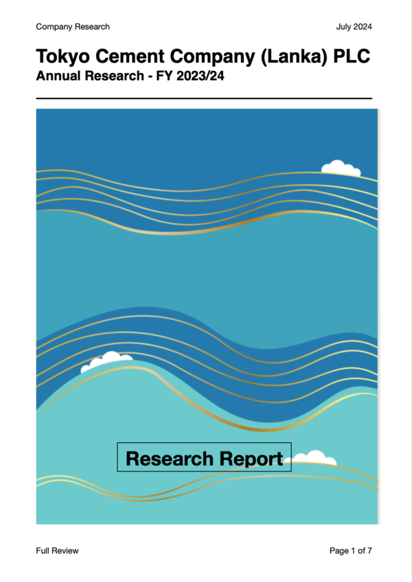 Tokyo Cement Company (Lanka) PLC (FY2023/24)