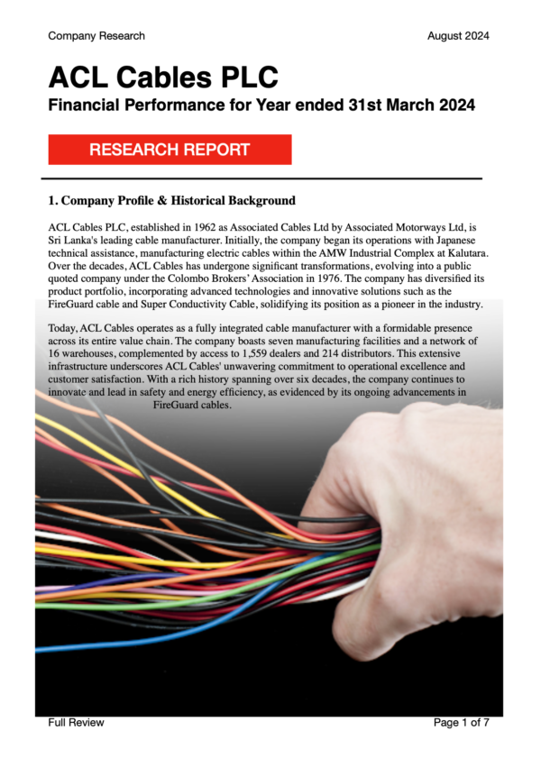 ACL Cables PLC (FY 2023/24)