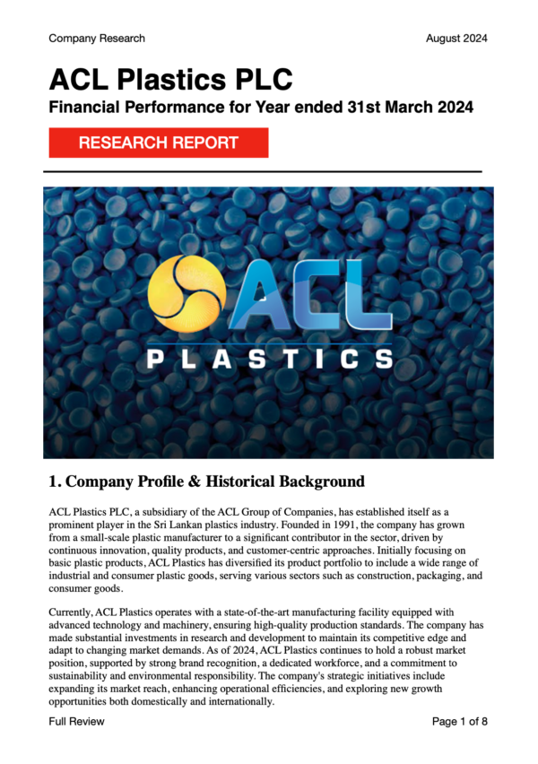 ACL Plastics PLC (FY 2023/24)