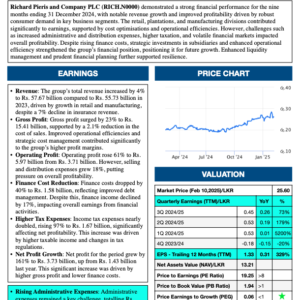 Richard Pieris and Company PLC (3Q 2024/25)